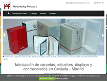 Tablet Screenshot of manipuladosfranco.com